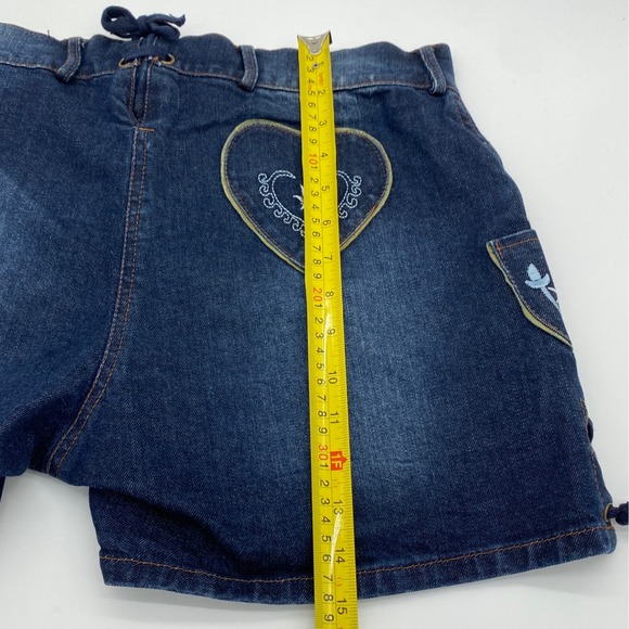 Octoberfest Women Denim Lederhosen Shorts Embroidered Bavarian Style Size 44 - Picture 6 of 12